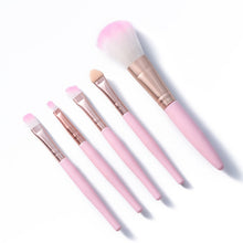 Load image into Gallery viewer, Pro 5Pcs Eye Makeup Brushes Set Eye Shadow Eyeliner Eyebrow Blush Power Facial Makeup Cosmetic Tools