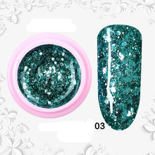 Load image into Gallery viewer, 8ml nail glitter Sequins powder uv gel polish hybrid semi permanent soak off led nail gel varnish long lasting nail Lacquer