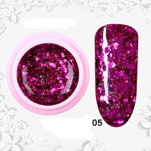 Load image into Gallery viewer, 8ml nail glitter Sequins powder uv gel polish hybrid semi permanent soak off led nail gel varnish long lasting nail Lacquer