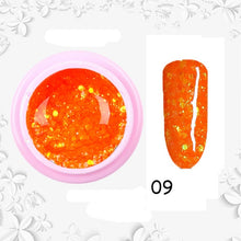 Load image into Gallery viewer, 8ml nail glitter Sequins powder uv gel polish hybrid semi permanent soak off led nail gel varnish long lasting nail Lacquer