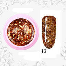 Load image into Gallery viewer, 8ml nail glitter Sequins powder uv gel polish hybrid semi permanent soak off led nail gel varnish long lasting nail Lacquer