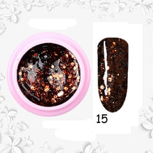 Load image into Gallery viewer, 8ml nail glitter Sequins powder uv gel polish hybrid semi permanent soak off led nail gel varnish long lasting nail Lacquer