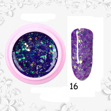 Load image into Gallery viewer, 8ml nail glitter Sequins powder uv gel polish hybrid semi permanent soak off led nail gel varnish long lasting nail Lacquer