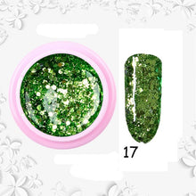 Load image into Gallery viewer, 8ml nail glitter Sequins powder uv gel polish hybrid semi permanent soak off led nail gel varnish long lasting nail Lacquer