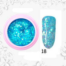 Load image into Gallery viewer, 8ml nail glitter Sequins powder uv gel polish hybrid semi permanent soak off led nail gel varnish long lasting nail Lacquer