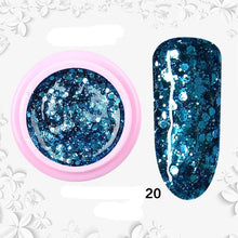 Load image into Gallery viewer, 8ml nail glitter Sequins powder uv gel polish hybrid semi permanent soak off led nail gel varnish long lasting nail Lacquer