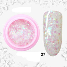 Load image into Gallery viewer, 8ml nail glitter Sequins powder uv gel polish hybrid semi permanent soak off led nail gel varnish long lasting nail Lacquer
