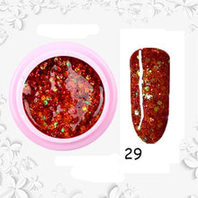 Load image into Gallery viewer, 8ml nail glitter Sequins powder uv gel polish hybrid semi permanent soak off led nail gel varnish long lasting nail Lacquer