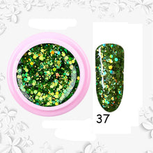 Load image into Gallery viewer, 8ml nail glitter Sequins powder uv gel polish hybrid semi permanent soak off led nail gel varnish long lasting nail Lacquer