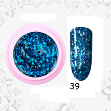 Load image into Gallery viewer, 8ml nail glitter Sequins powder uv gel polish hybrid semi permanent soak off led nail gel varnish long lasting nail Lacquer