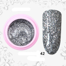 Load image into Gallery viewer, 8ml nail glitter Sequins powder uv gel polish hybrid semi permanent soak off led nail gel varnish long lasting nail Lacquer