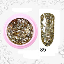 Load image into Gallery viewer, 8ml nail glitter Sequins powder uv gel polish hybrid semi permanent soak off led nail gel varnish long lasting nail Lacquer
