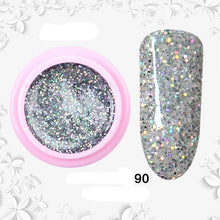 Load image into Gallery viewer, 8ml nail glitter Sequins powder uv gel polish hybrid semi permanent soak off led nail gel varnish long lasting nail Lacquer