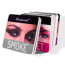 Load image into Gallery viewer, 4 Color Wine Red Eyeshadow Palette Pressed Shimmer Matte Eye Shadow MakeUp Long-Lasting Eye Palette Hua For Beauty