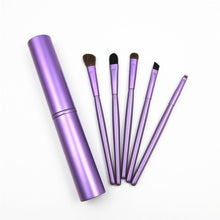 Load image into Gallery viewer, 5pcs Travel Portable Mini Eye Makeup Brushes Set Reals Eyeshadow Eyeliner Eyebrow Brush Lip Make Up Brushes kit Professional