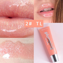 Load image into Gallery viewer, Moisturizing Gloss Plumping Lip Gloss Lip Plumper Makeup Glitter Nutritious Liquid Lipstick Cherry Mineral Oil Clear Lip Gloss