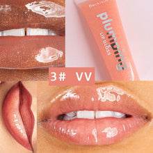 Load image into Gallery viewer, Moisturizing Gloss Plumping Lip Gloss Lip Plumper Makeup Glitter Nutritious Liquid Lipstick Cherry Mineral Oil Clear Lip Gloss