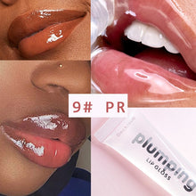 Load image into Gallery viewer, Moisturizing Gloss Plumping Lip Gloss Lip Plumper Makeup Glitter Nutritious Liquid Lipstick Cherry Mineral Oil Clear Lip Gloss