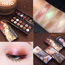 Load image into Gallery viewer, HOJO 12 Color Aristocratic Painting Eyeshadow Palette Shimmer Matte Pigmented Eye Shadow Powder Makeup Glitter Crystal Eyeshadow