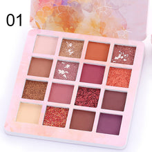 Load image into Gallery viewer, 16 Colors Fashion Eyeshadow Palette Matte EyeShadow Palette Glitter Eye Shadow MakeUp Nude Make up Set Cosmetics TSLM1