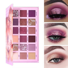 Load image into Gallery viewer, Changeable Nude Eye Shadow Beauty Palette Makeup Kit 18 Colors Matte Shimmer Glitter Eyeshadow Powder Waterproof Pigmented