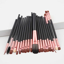 Load image into Gallery viewer, 20ps cbrown/Rose Gold Make up Brush Tools kit Eye Liner natural-synthetic hair beauty brushes good quality makeup tools brushes