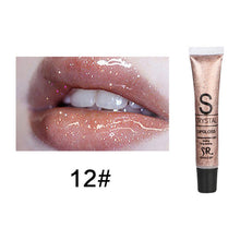 Load image into Gallery viewer, Moisturizing Plumping Lip Gloss Waterproof Glitter Liquid Lipstick Long Lasting Makeup Lip gloss Plump Volume Shiny Mineral Oil