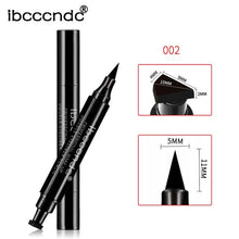 Load image into Gallery viewer, ibcccndc 2305 Makeup Black Eye Liner Liquid Pencil Quick Dry Waterproof Black Double-ended Makeup Stamps Wing Eyeliner Pencil
