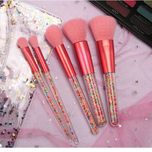Load image into Gallery viewer, New 5pcs Lollipop Candy Unicorn Crystal Makeup Brushes Set Colorful Lovely Foundation Blending Brush Makeup Tool maquillaje