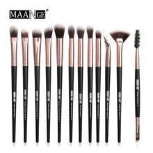Load image into Gallery viewer, 12 Pcs/lot Makeup Brushes Set Eye Shadow Brushes Blending Eyeliner Eyelash Eyebrow Brushes for Makeup Brochas Maquillaje