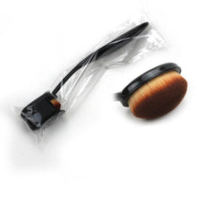Load image into Gallery viewer, Professional Makeup Brush 4 Models Toothbrush Oval Shape Conceler Foundation Blush Women Makeup Brushes with Case Cosmetic Tools