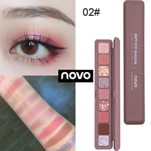 Load image into Gallery viewer, Novo Brand 9 Colors Glitter Galaxy Eye Shadow Palette Pigment Shimmer Matte Eyeshadow Makeup Flash Shine Diamond Shadow Kit