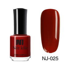 Load image into Gallery viewer, NEE JOLIE Nail Polish Coffee Gray Red Series Nail Varnich Pure Nail Color Nail Art Polish Lacquer Decoration 7.5ml 3.5ml