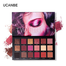 Load image into Gallery viewer, 18 Colors Sexy Red Pigment Eye Shadow Palette Waterproof Glitter Eye Shadow Powder Long-lasting Shimmer EyeshadowTSLM2