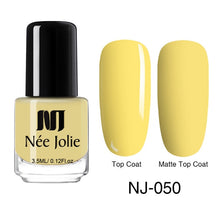 Load image into Gallery viewer, NEE JOLIE Matte Effetc Nail Polish Black Pure Nail Color Pink Nail Art Oily Polish Varnish Manicure Nail Art Lacquer Varnish