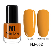 Load image into Gallery viewer, NEE JOLIE Matte Effetc Nail Polish Black Pure Nail Color Pink Nail Art Oily Polish Varnish Manicure Nail Art Lacquer Varnish