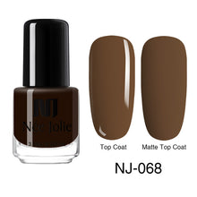 Load image into Gallery viewer, NEE JOLIE Matte Effetc Nail Polish Black Pure Nail Color Pink Nail Art Oily Polish Varnish Manicure Nail Art Lacquer Varnish