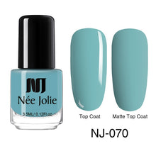 Load image into Gallery viewer, NEE JOLIE Matte Effetc Nail Polish Black Pure Nail Color Pink Nail Art Oily Polish Varnish Manicure Nail Art Lacquer Varnish