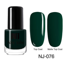 Load image into Gallery viewer, NEE JOLIE Matte Effetc Nail Polish Black Pure Nail Color Pink Nail Art Oily Polish Varnish Manicure Nail Art Lacquer Varnish