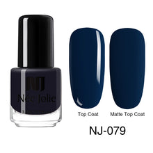 Load image into Gallery viewer, NEE JOLIE Matte Effetc Nail Polish Black Pure Nail Color Pink Nail Art Oily Polish Varnish Manicure Nail Art Lacquer Varnish