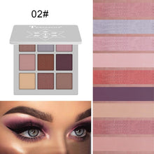Load image into Gallery viewer, 9 Color Glitter Eyeshadow Makeup Pallete Matte Eye shadow Palette Shimmer Shine Diamond Eyeshadow Powder Pigment Cosmetics TSLM1