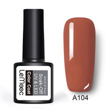 Load image into Gallery viewer, LEMOOC 8ml Color Nail Gel Polish 50 Colors Soak Off LED UV Gel Pumpkin Color Nail Varnish Long Lasting Nail Art Lacquer