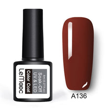 Load image into Gallery viewer, LEMOOC 8ml Color Nail Gel Polish 50 Colors Soak Off LED UV Gel Pumpkin Color Nail Varnish Long Lasting Nail Art Lacquer