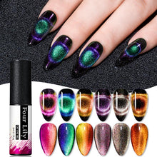 Load image into Gallery viewer, Four Lily 9D Galaxy Cat Eye UV Gel Polish Chameleon Magnetic Soak Off Nail Art Gel Lacquer 5ml Long Lasting Nail Art Gel Varnish
