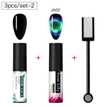 Load image into Gallery viewer, Four Lily 9D Galaxy Cat Eye UV Gel Polish Chameleon Magnetic Soak Off Nail Art Gel Lacquer 5ml Long Lasting Nail Art Gel Varnish