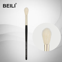 Load image into Gallery viewer, BEILI 1 Piece100% Real Goat Hair Black handle Highlight Blush Long Hair Single Makeup Brushes 06#