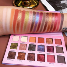 Load image into Gallery viewer, Matte Pearlescent Radiant Glitter Eye Shadow Palette 18 Colors Shimmer Pigment Eye Shadow Easy to Wear Makeup Eyeshadow TSLM2