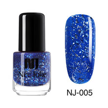 Load image into Gallery viewer, NEE JOLIE 3.5ml Shimmer Sequins Nail Polish Dream Color Pink Gold Purple Flake Nail Art Varnish Design Glitter Nail Polish