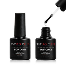 Load image into Gallery viewer, T-TIAO CLUB Thermal Shimmer Nail Gel Holographic Glitter Temperature Color Changing UV Gel Polish Varnish Lacquer Soak Off