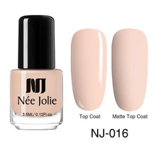 Load image into Gallery viewer, NEE JOLIE Nail Polish Fast Dry Nail Art Polish Varnich Gray Coffee Series Glitter DIY Nails Lacquer 3.5ml